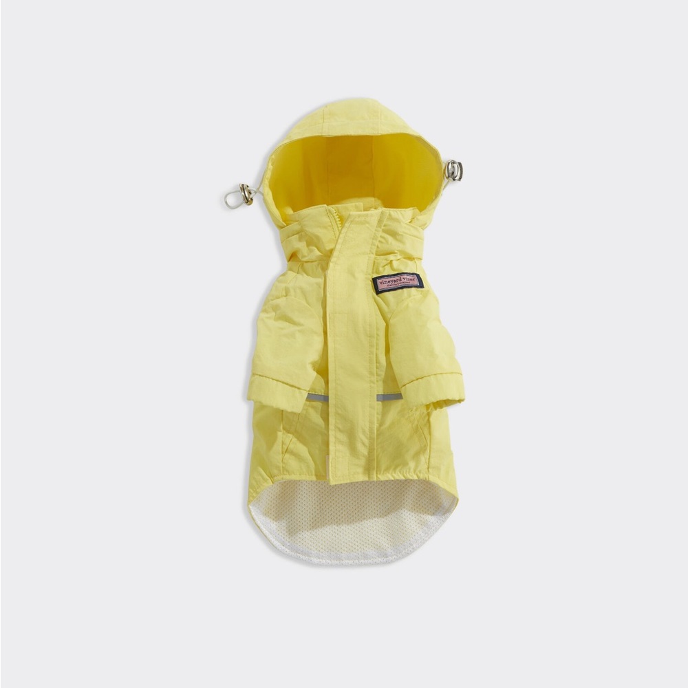 Vineyard Vines Yellow Dog Raincoat with Hood